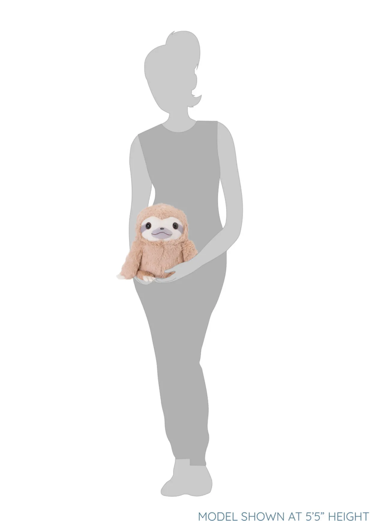 Amuse Tan Sloth Plush