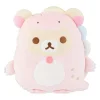 Korilakkuma San-X Original Plays with Dino Flat Mochi Series Plush - Pastel Pink