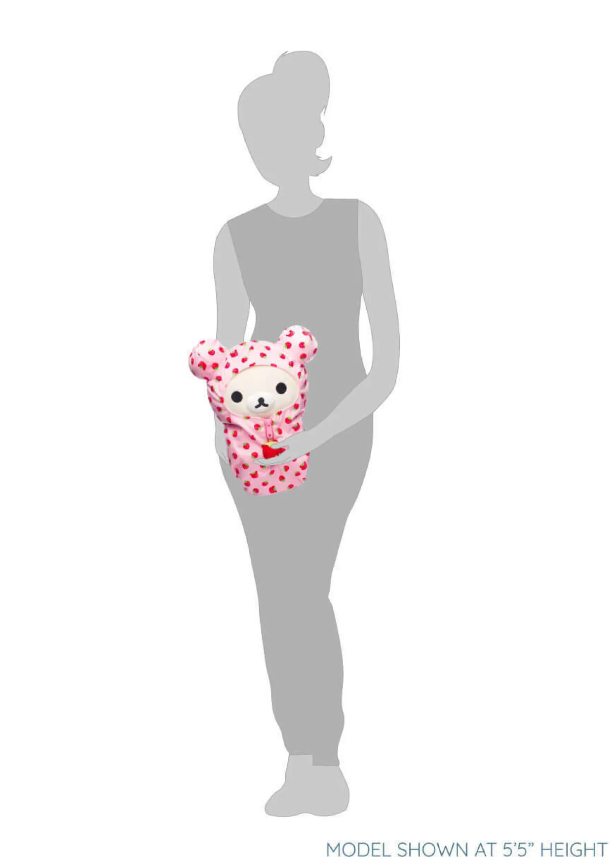 Korilakkuma San-X Original Strawberry Pattern Pink Sleeping Bag Plush
