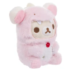 Korilakkuma San-X Original Plays with Dino Series Plush - Pastel Pink