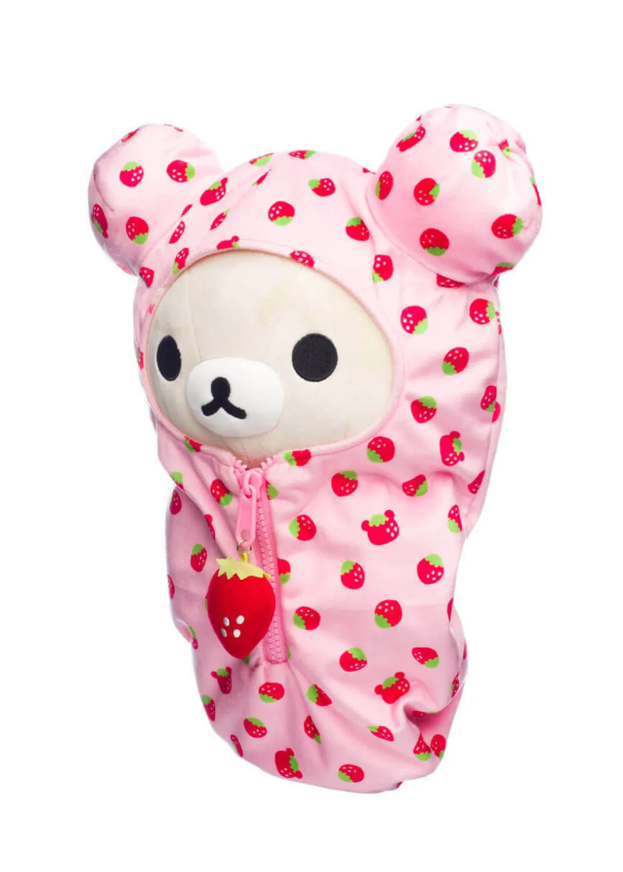 Korilakkuma San-X Original Strawberry Pattern Pink Sleeping Bag Plush