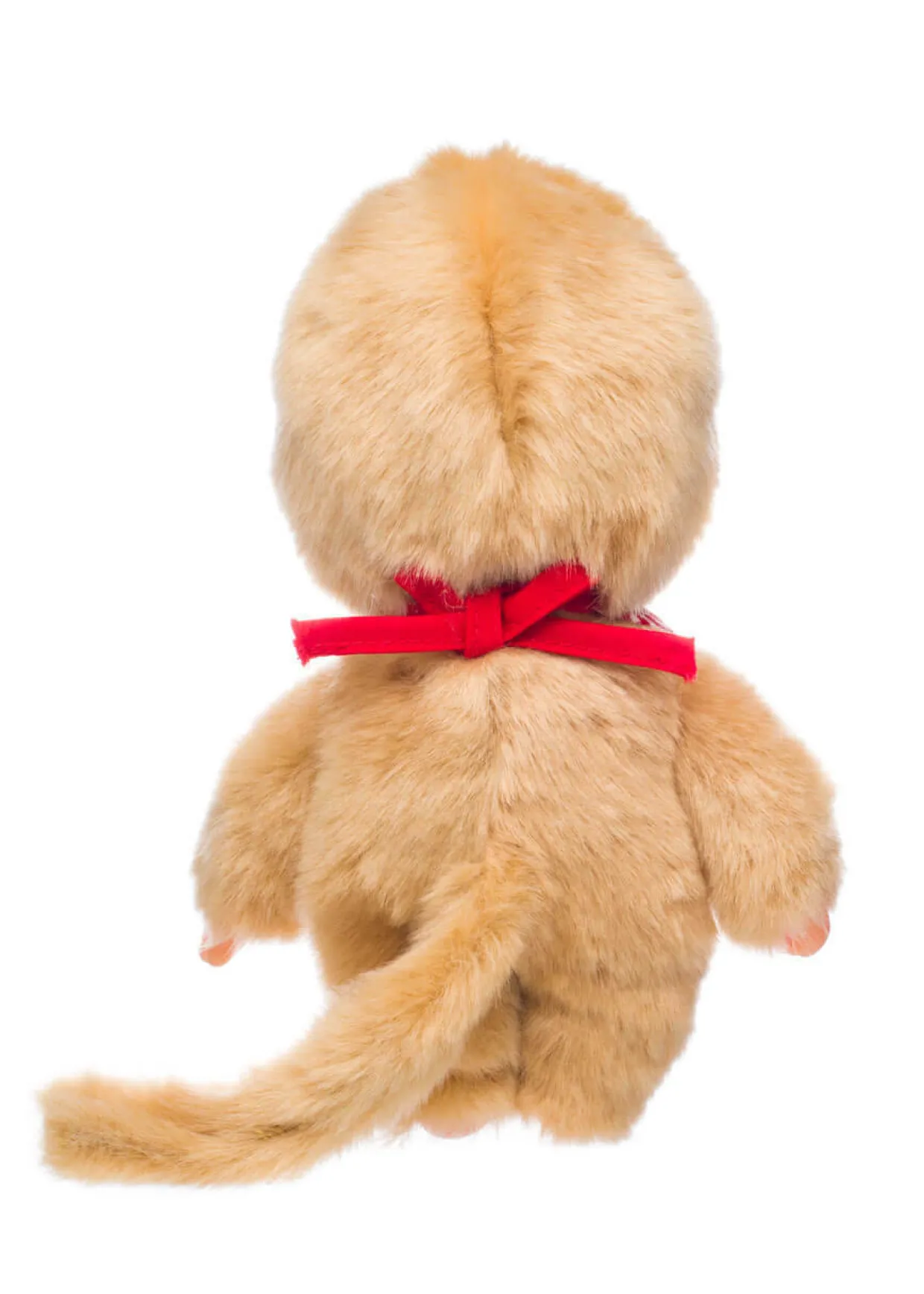 Monchhichi Beige Boy With Bib - Red/White