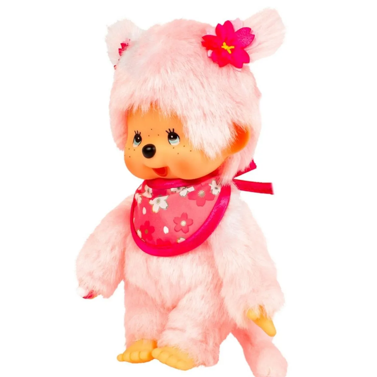 Monchhichi Sakura (Cherry Blossom) Girl Plush Toy - Pink