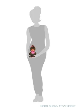 Monchhichi Standard Girl with Pink Bib
