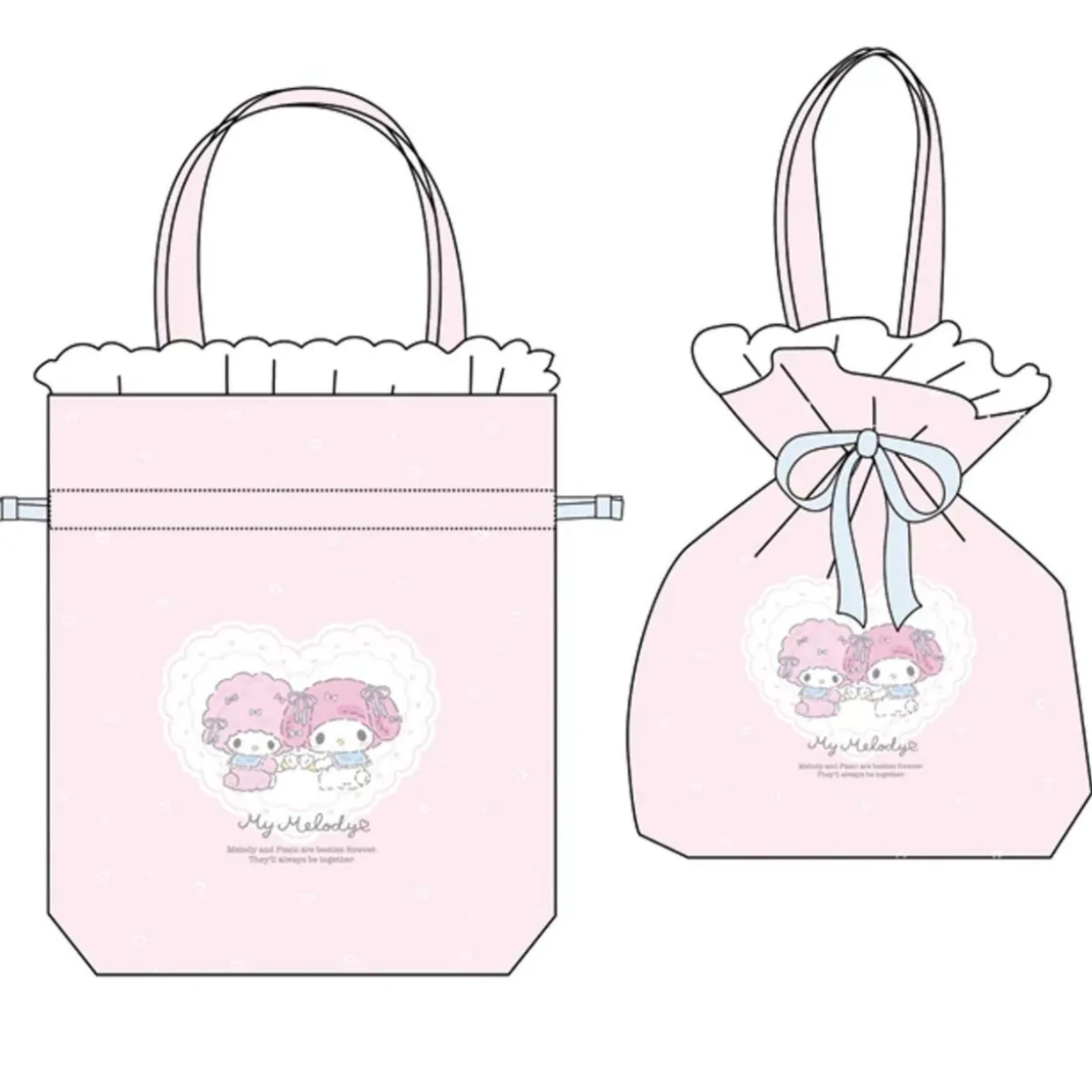 My Melody Drawstring Bag - Pink