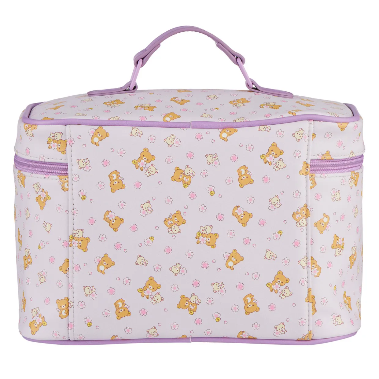 Rilakkuma Cherry Blossom Cosmetic Bag - Purple
