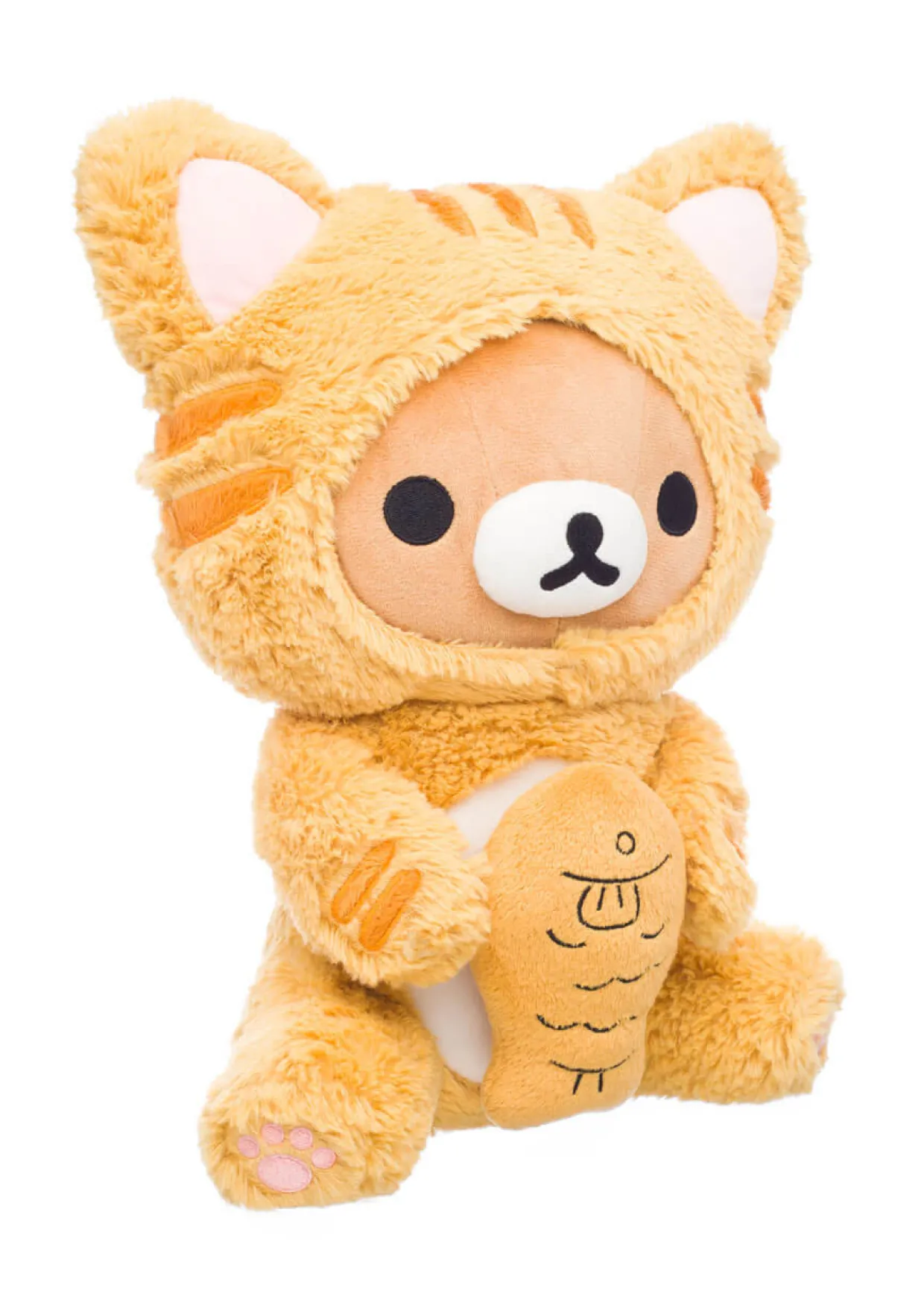 Rilakkuma San-X Original as Tiger Eating Fish Plush