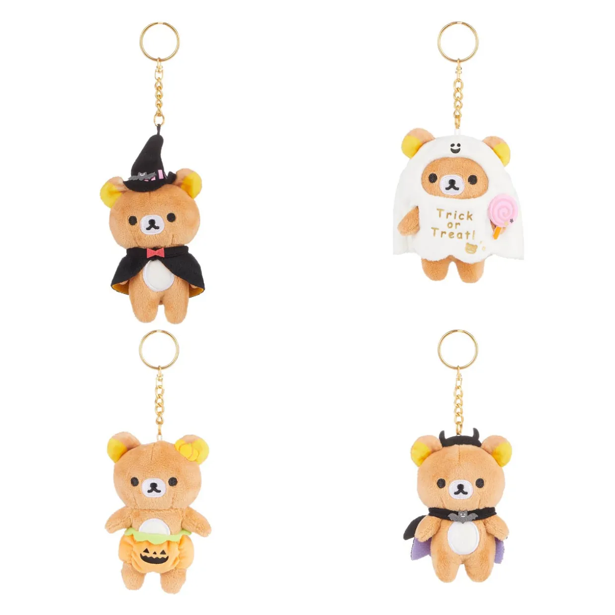 Rilakkuma San-X Original Halloween Series Plush Keychain Blind Box - 1pc