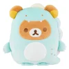 Rilakkuma San-X Original Plays with Dino Flat Mochi Series Plush - Pastel Green