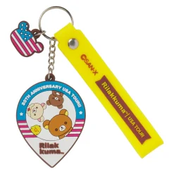Rilakkuma 20th Anniversary USA Tour Keychain - Yellow
