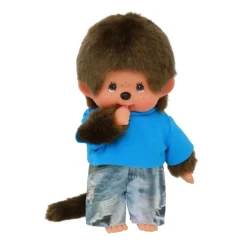 Sekiguchi Monchhichi Boy Street Fashion Plush Doll - Blue