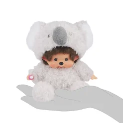 Sekiguchi Monchhichi Sitting Fluffy Koala Doll Plush