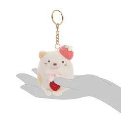 Sumikkogurashi Neko San-X Original Strawberry Series Keychain
