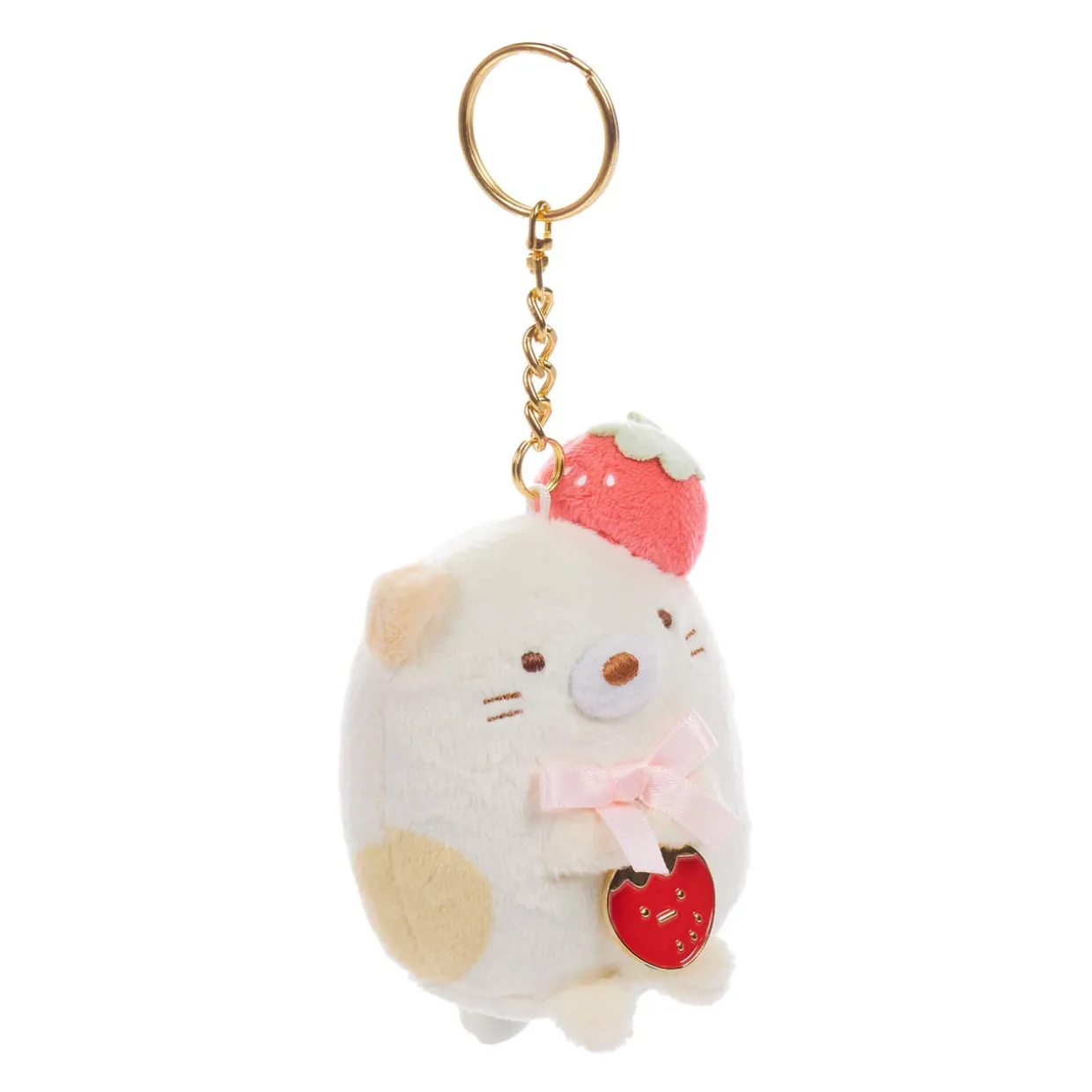 Sumikkogurashi Neko San-X Original Strawberry Series Keychain