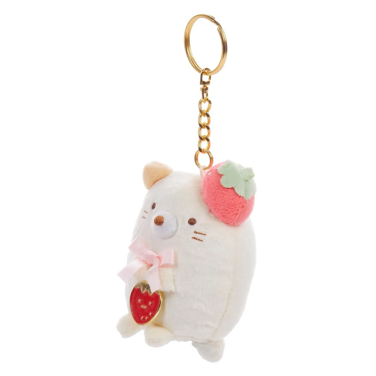 Sumikkogurashi Neko San-X Original Strawberry Series Keychain