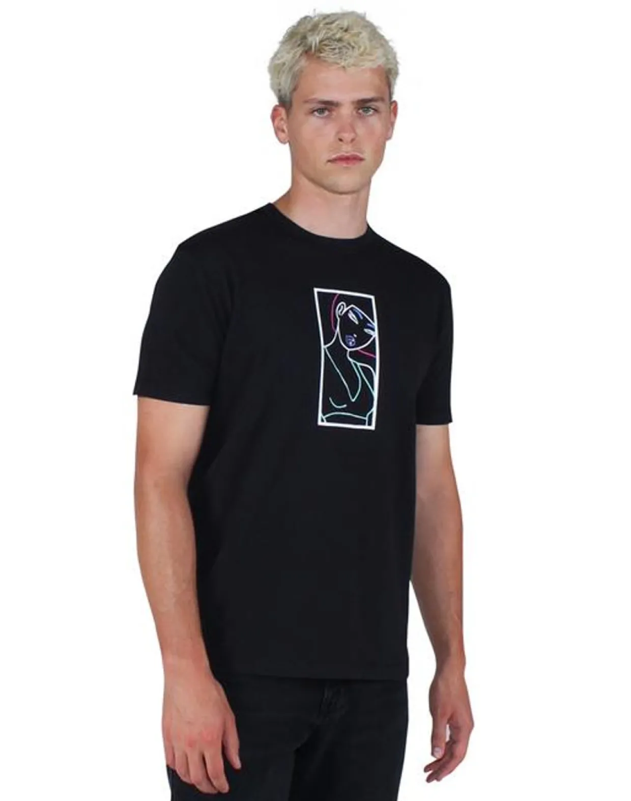 tokidoki Neon City Basic Black Tee